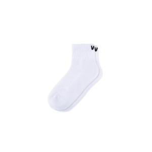 Kids Mid Crew Socks - White