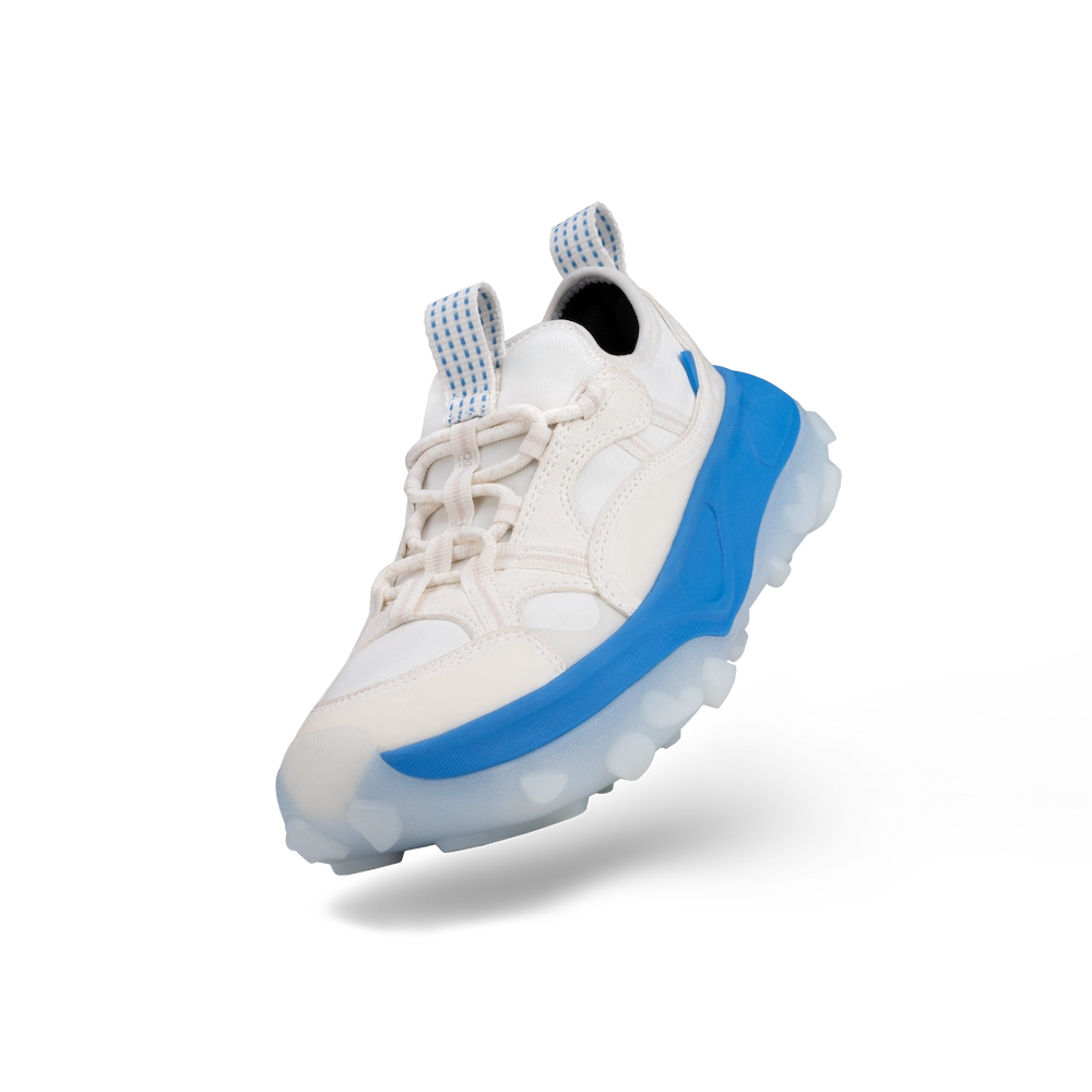 Women's Motu Sneaker - Off-White/Vessi Blue - Image 6